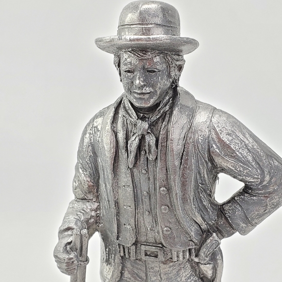 Billy The Kid Pewter Statue Western Collection Michael Ricker 1992 10” 1/1K RARE - Picture 2 of 11